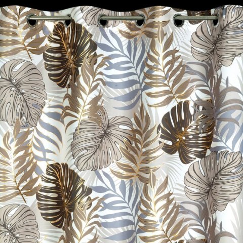 ZASŁONA GOTOWA D91 KORFU 140X250 CM BRĄZOWY