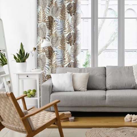 ZASŁONA GOTOWA D91 KORFU 140X250 CM BRĄZOWY