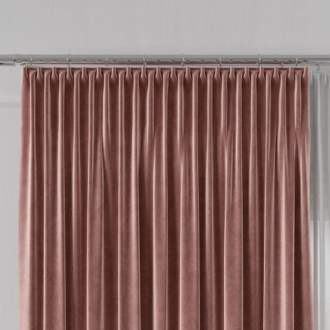 VELVET Tkanina dekoracyjna, wysokość 300cm, kolor 034 ciemny pudrowy różowy VELVET/TZP/034/000300/1