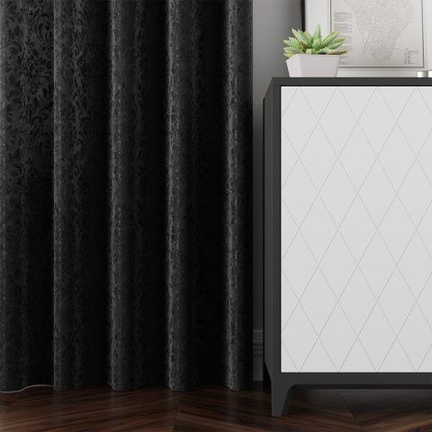 MADELINE Tkanina dekoracyjna, wysokość 300cm, kolor 025 czarny 374165/TZP/025/000300/1