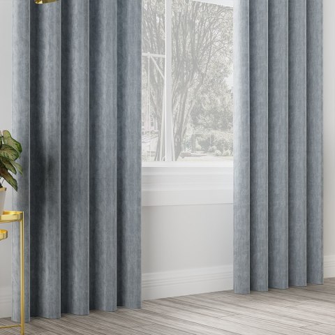 MARTINA Tkanina dekoracyjna, wysokość 300 cm, kolor 002 niebieski 374841/TZP/002/000300/1