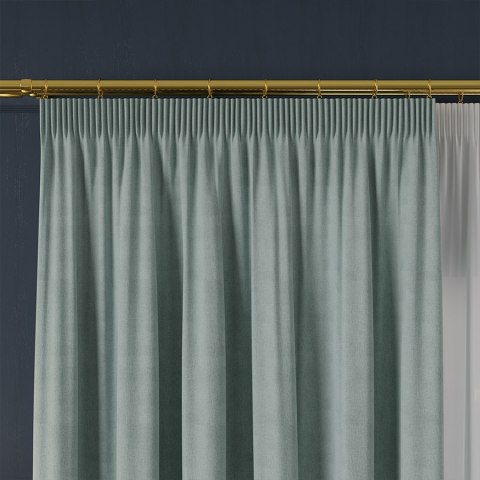 MANUEL Tkanina dekoracyjna, wysokość 300cm, kolor 782 pastelowy niebieski TD0016/TDP/782/000300/1