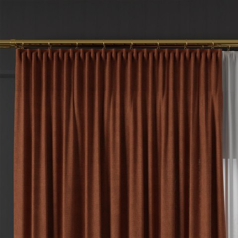 MANUEL Tkanina dekoracyjna, wysokość 300cm, kolor 787 rdzawy pomarańczowy TD0016/TDP/787/000300/1