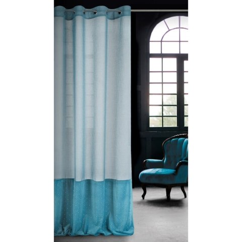ZASŁONA GOTOWA JOLIE1 140X250 CM TURKUSOWY