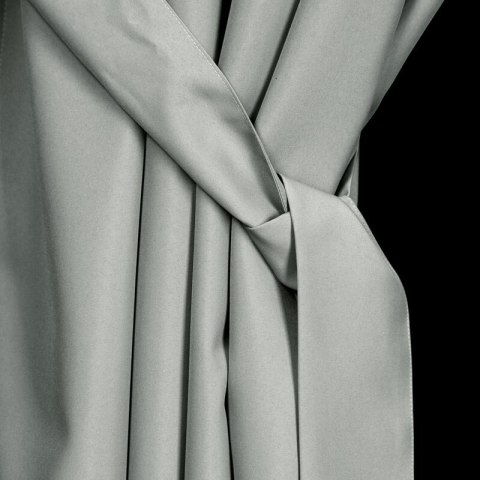 ZASŁONA GOTOWA GARDEN NA SZELKACH SREBRNY