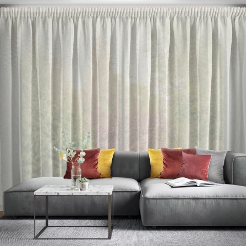 FIRANA GOTOWA KLEO NA TAŚMIE 350 X 270 CM BIAŁY