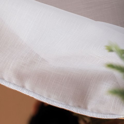 Firanka fantazyjna z ołowianką na metry 012606 wysokość 300 cm kolor biały