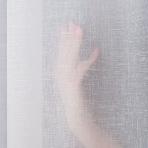 Firanka fantazyjna z ołowianką na metry 012606 wysokość 300 cm kolor biały