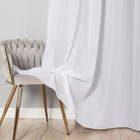 Firanka fantazyjna z ołowianką na metry 012606 wysokość 300 cm kolor biały