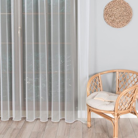 Firanka grecki tiul z ołowianką, wysokość 320cm, kolor 012 kremowy 000885/OLO/012/000320/1