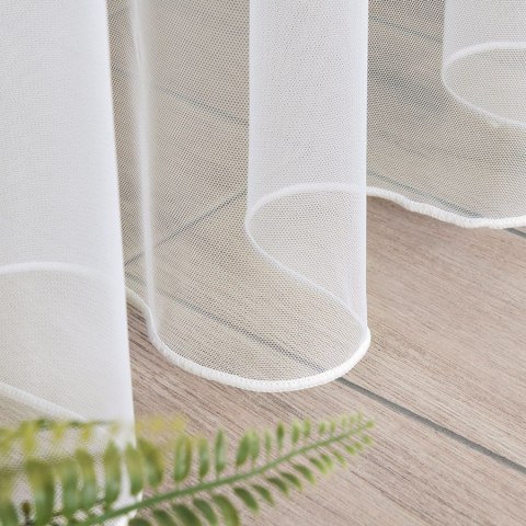 Firanka grecki tiul z ołowianką, wysokość 320cm, kolor 012 kremowy 000885/OLO/012/000320/1