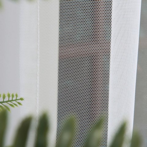 Firanka grecki tiul z ołowianką, wysokość 320cm, kolor 012 kremowy 000885/OLO/012/000320/1