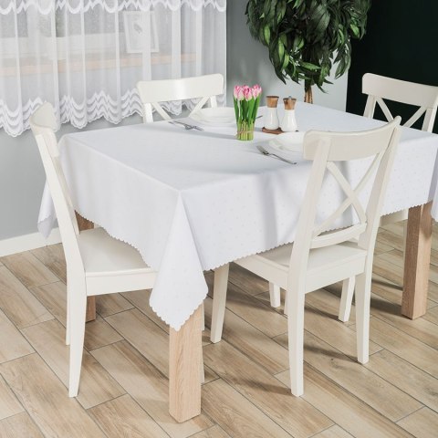 MIJA Tkanina obrusowa wodoodporna, szerokość 165cm, kolor 001 biały 047912/TDW/001/165000/1