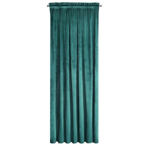 ZASŁONA GOTOWA D91 ROSA NA TAŚMIE 140 X 270 CM CIEMNOTURKUSOWY