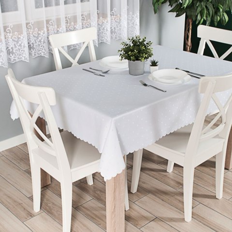 ANIELA Obrus wodoodporny, 140x180cm, kolor 001 biały 004791/000/C01/140180/1