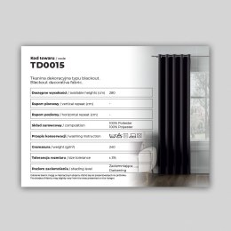 TD0015 Próbnik DONA Tkanina dekoracyjna typu blackout 280cm TD0015/PRO/000/000280/1