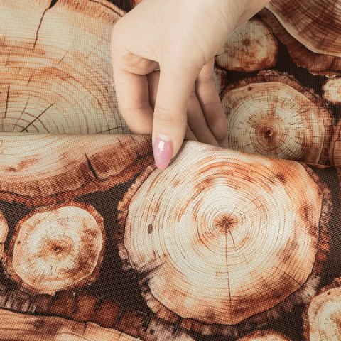 PIEŃKI Tkanina dekoracyjna NINA WODOODPORNA, 160cm, kolor 001 brąz D00234/NIW/001/160000/1