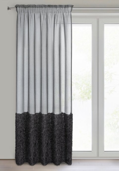 FIRANA GOTOWA MARION NA TAŚMIE 140 X 270 CM CZARNY