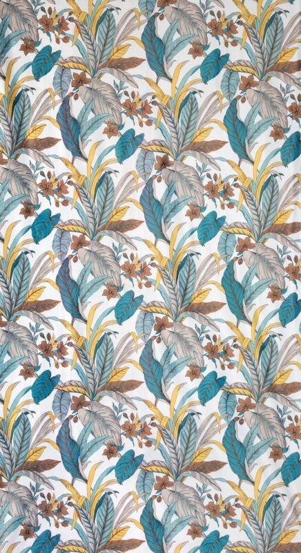 ZASŁONA GOTOWA D91 BARI 140 X 250 CM TURKUSOWY