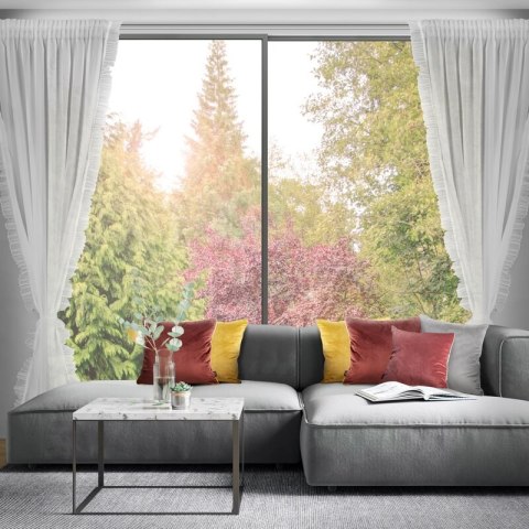 FIRANA GOTOWA KAREN NA TAŚMIE 140 X 270 CM BIAŁY