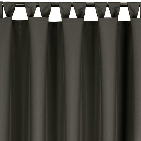 ZASŁONA GOTOWA GARDEN NA SZELKACH 155 X 220 CM GRAFITOWY