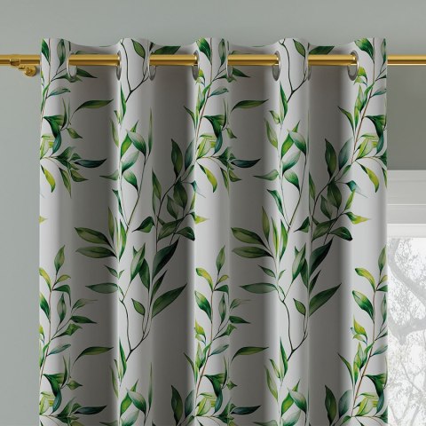 LIŚCIE Tkanina dekoracyjna BLACKOUT, 145cm, kolor 001 D00192/BLC/001/145000/1