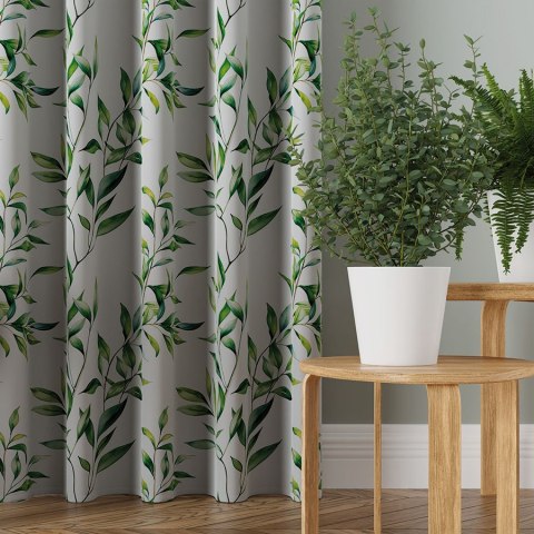 LIŚCIE Tkanina dekoracyjna BLACKOUT, 145cm, kolor 001 D00192/BLC/001/145000/1