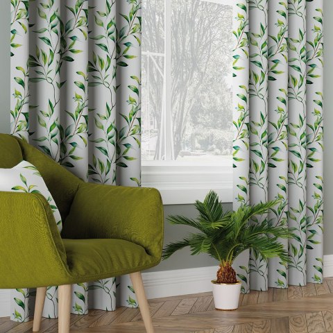 LIŚCIE Tkanina dekoracyjna BLACKOUT, 145cm, kolor 001 D00192/BLC/001/145000/1