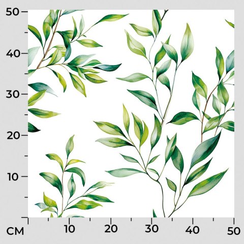 LIŚCIE Tkanina dekoracyjna BLACKOUT, 145cm, kolor 001 D00192/BLC/001/145000/1