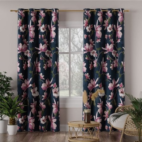 MAGNOLIA Tkanina dekoracyjna BLACKOUT, 145cm, kolor 002 ciemny granat D00247/BLC/002/145000/1