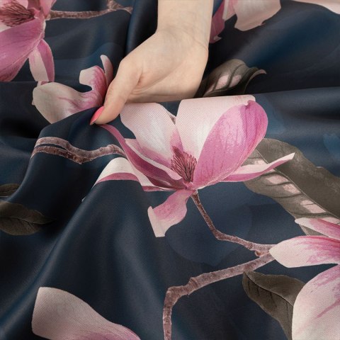 MAGNOLIA Tkanina dekoracyjna BLACKOUT, 145cm, kolor 002 ciemny granat D00247/BLC/002/145000/1