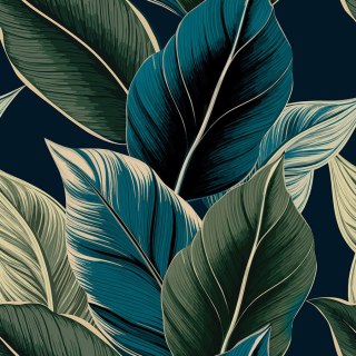 ZURIN Tkanina dekoracyjna BLACKOUT, 145cm, kolor 002 granatowy D00243/BLC/002/145000/1