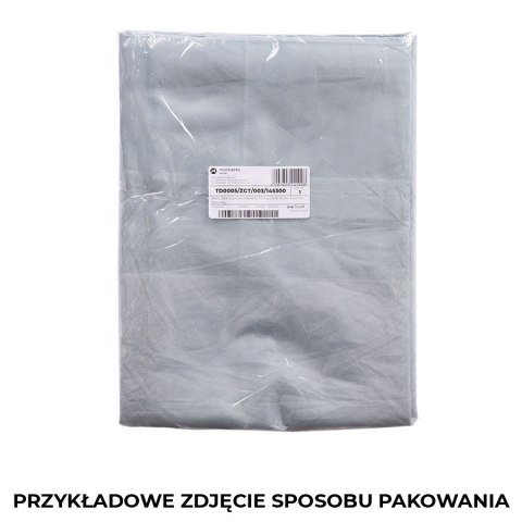 BASIC Zasłona gotowa, szerokość 145 x wysokość 300cm, kolor 010 biały - do obróbki TD0005/BAZ/010/145300/1