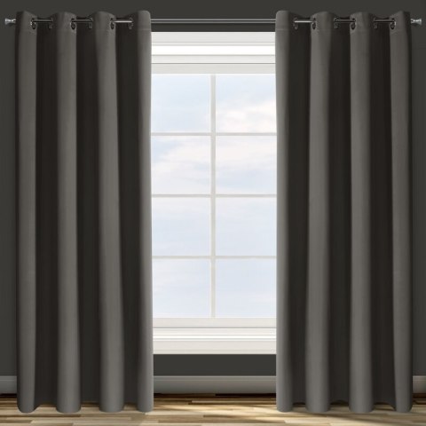 ZASŁONA GOTOWA D91 PARISA 140X250 CM GRAFITOWY