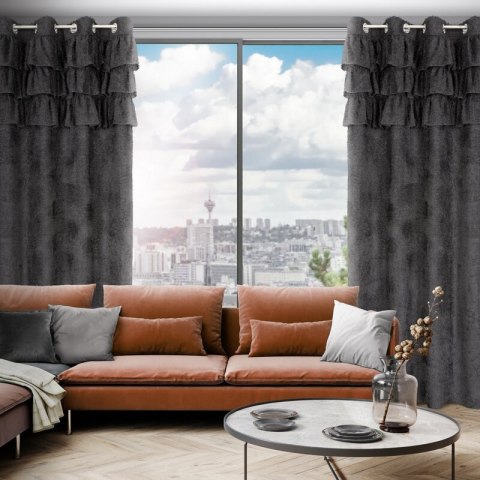 ZASŁONA GOTOWA AGIS 2 140 X 250 CM CZARNY