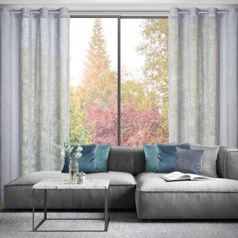 FIRANA GOTOWA NELI 140 X 250 CM SREBRNY