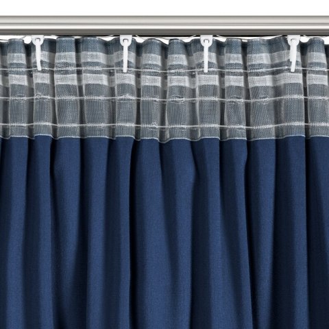 ZASŁONA GOTOWA CARLI NA TAŚMIE 140 X 250 CM GRANATOWY