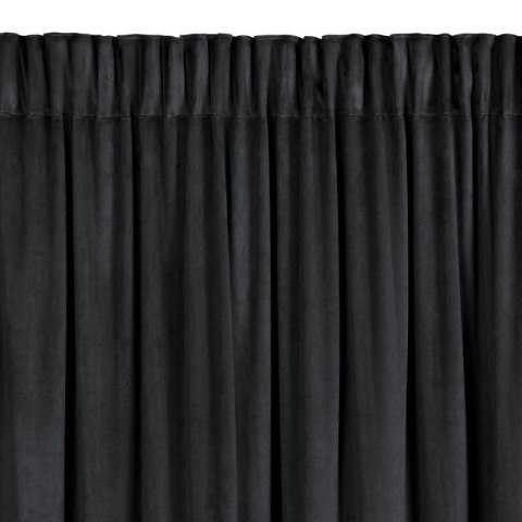 ZASŁONA GOTOWA CARLI NA TAŚMIE 140 X 270 CM CZARNY