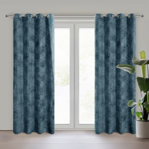 ZASŁONA GOTOWA ALETA 135 X 250 CM GRANATOWY