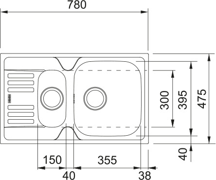 Zlewozmywak FRANKE Euroform EFN 651-78