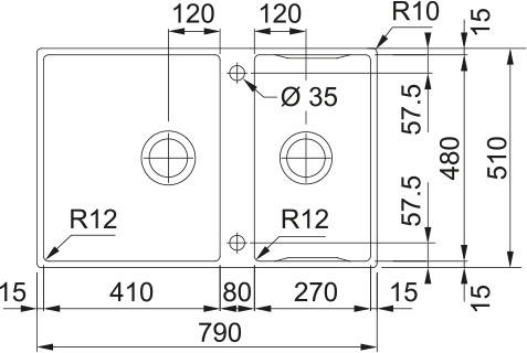 Zlewozmywak Box Center BWX 220-41-27