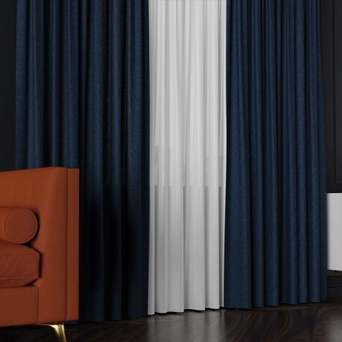 LUKRECJA Tkanina dekoracyjna, wysokość 310cm, kolor 029 granatowy 535008/TDP/029/000310/1