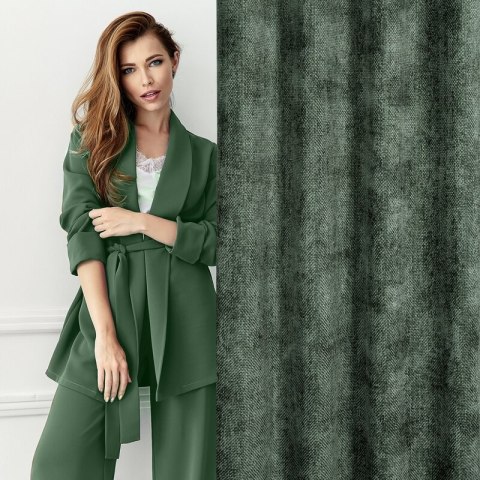 ZASŁONA GOTOWA ALETA 135 X 250 CM CIEMNOZIELONY