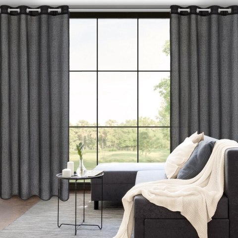 ZASŁONA GOTOWA AGIS 140 X 250 CM CZARNY