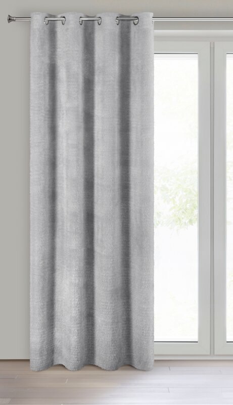ZASŁONA GOTOWA AGIS 140 X 250 CM SREBRNY