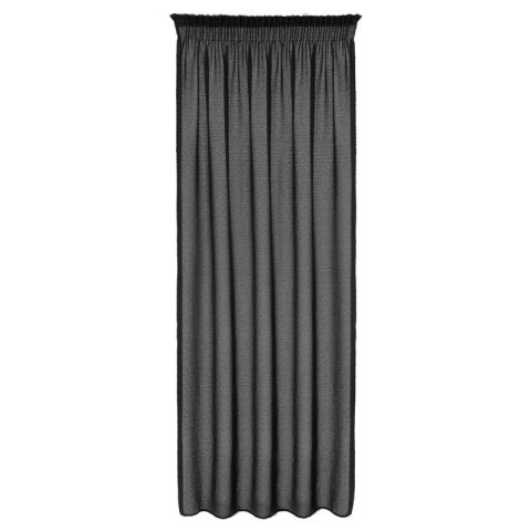 ZASŁONA GOTOWA AGIS NA TAŚMIE 140 X 270 CM CZARNY