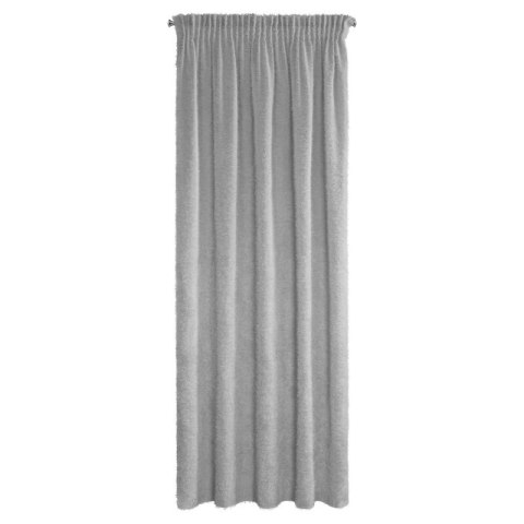 ZASŁONA GOTOWA AGIS NA TAŚMIE 140 X 270 CM SREBRNY