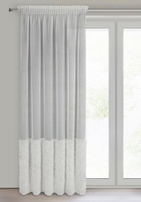 FIRANA GOTOWA MARION NA TAŚMIE 140 X 270 CM BIAŁY