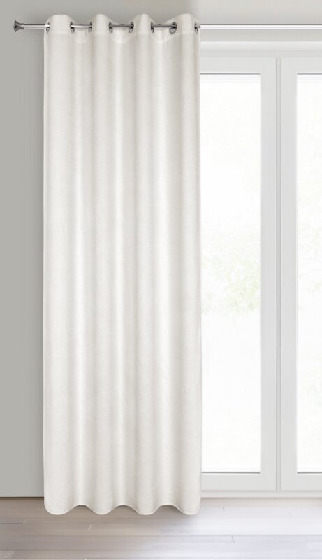 ZASŁONA GOTOWA ALETA 135 X 250 CM JASNOBEŻOWY