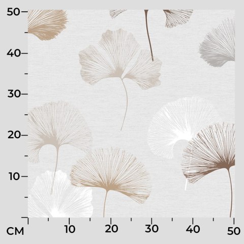 GINKO BILOBA Tkanina dekoracyjna NINA WODOODPORNA, 160cm, kolor 001 szaro beżowy D00177/NIW/001/160000/1